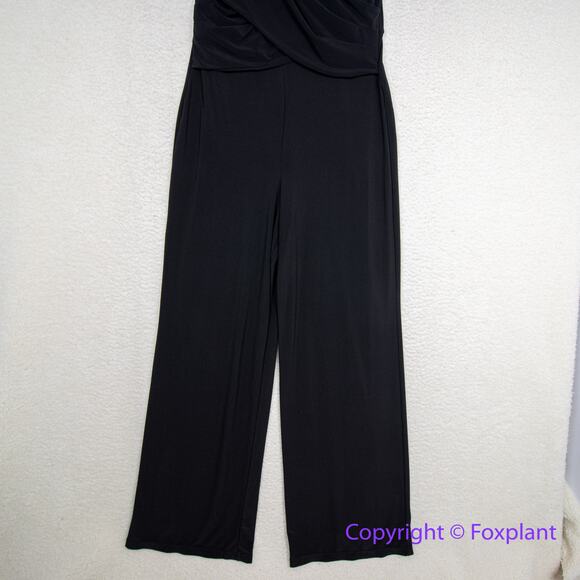 New! White House Black Market Shirred Shoulder Matte Jersey Jumpsuit, size XS‎ - Picture 6 of 14
